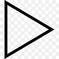 三角形播放按钮图标-空若网 三角形播放按钮图标-空若网