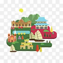 美国著名景点俯视图-空若网 美国著名景点俯视图-空若网