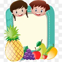 新鲜水果装饰框留言板-空若网 新鲜水果装饰框留言板-空若网