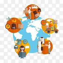 扁平地球矢量-空若网 扁平地球矢量-空若网