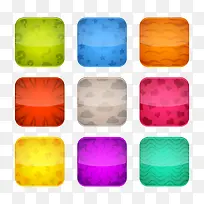 矢量元素有装饰图案的按钮图标u-空若网 矢量元素有装饰图案的按钮图标u-空若网