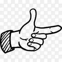 创意手指姿势矢量图-空若网 创意手指姿势矢量图-空若网