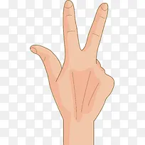 卡通手绘手指矢量图-空若网 卡通手绘手指矢量图-空若网