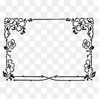 淡雅手绘花朵边框-空若网 淡雅手绘花朵边框-空若网