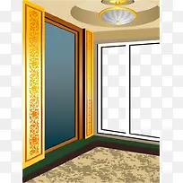 手绘客厅一角矢量-空若网 手绘客厅一角矢量-空若网