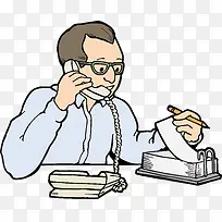 卡通咨询客服男人-空若网 卡通咨询客服男人-空若网