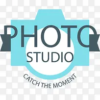 淡蓝色的摄影工作室标志-空若网 淡蓝色的摄影工作室标志-空若网