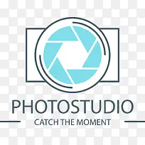 淡蓝色的摄影工作室标志-空若网 淡蓝色的摄影工作室标志-空若网