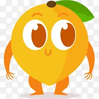 矢量图卡通橙色芒果-空若网 矢量图卡通橙色芒果-空若网