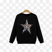 黑色星星卫衣-空若网 黑色星星卫衣-空若网