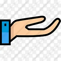 张开手图标-空若网 张开手图标-空若网