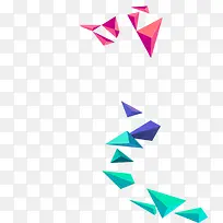 三角锥三棱柱多彩装饰图案-空若网 三角锥三棱柱多彩装饰图案-空若网