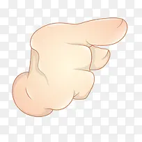 卡通手绘手指按压状态-空若网 卡通手绘手指按压状态-空若网