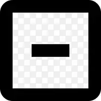 减去方形按钮图标-空若网 减去方形按钮图标-空若网