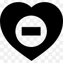 减去心图标-空若网 减去心图标-空若网