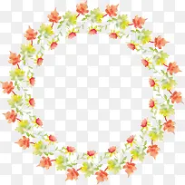 绿色树叶草圈-空若网 绿色树叶草圈-空若网