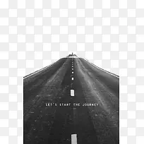 黑白色的马路-空若网 黑白色的马路-空若网
