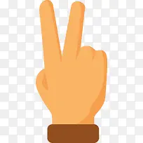 v手指手势矢量图-空若网 v手指手势矢量图-空若网