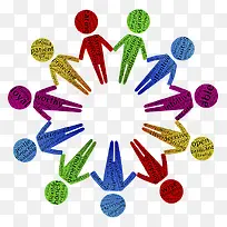 字母彩色小人-空若网 字母彩色小人-空若网