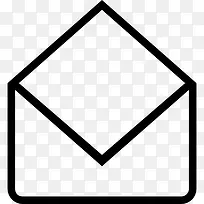 打开电子邮件信封仰泳标志图标-空若网 打开电子邮件信封仰泳标志图标-空若网