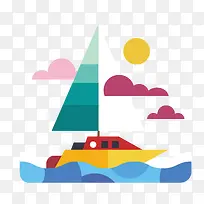 扁平化小船-空若网 扁平化小船-空若网