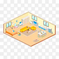 虚拟房间矢量素材-空若网 虚拟房间矢量素材-空若网