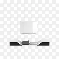 黑白色时尚茶几电视柜-空若网 黑白色时尚茶几电视柜-空若网