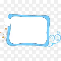 卡通蓝色边框-空若网 卡通蓝色边框-空若网