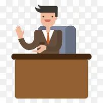 扁平化招聘人员插画-空若网 扁平化招聘人员插画-空若网