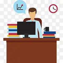 扁平化矢量招聘人员素材-空若网 扁平化矢量招聘人员素材-空若网