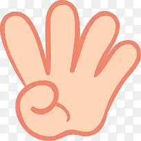 可爱4根手指素材图-空若网 可爱4根手指素材图-空若网