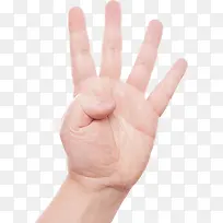 数字4手势-空若网 数字4手势-空若网