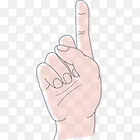 竖着的一根手指素材图-空若网 竖着的一根手指素材图-空若网