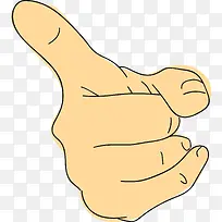 竖着的手指矢量图-空若网 竖着的手指矢量图-空若网