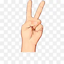 卡通竖着的手指矢量图-空若网 卡通竖着的手指矢量图-空若网