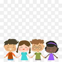 儿童节牵手的小朋友-空若网 儿童节牵手的小朋友-空若网