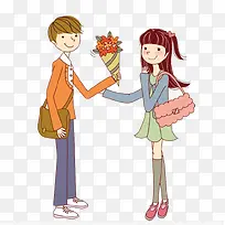 手绘情侣-空若网 手绘情侣-空若网