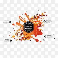 矢量喷溅三角形-空若网 矢量喷溅三角形-空若网