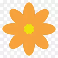 圣诞剪贴画-黄花-空若网 圣诞剪贴画-黄花-空若网