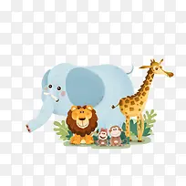 卡通手绘动物素材-空若网 卡通手绘动物素材-空若网