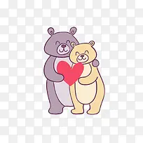 爱情卡通可爱小动物装饰爱情动物-空若网 爱情卡通可爱小动物装饰爱情动物-空若网