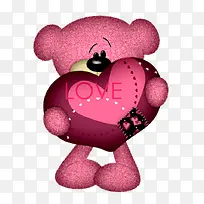 抱心的小熊玩具-空若网 抱心的小熊玩具-空若网