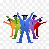 毕业多彩小人设计展-空若网 毕业多彩小人设计展-空若网