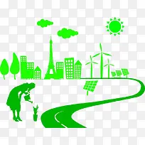 绿色城市创意环保设计图片-空若网 绿色城市创意环保设计图片-空若网