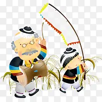 矢量韩国人物插画-空若网 矢量韩国人物插画-空若网