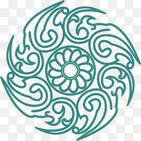 角花底纹花型对称平面图形-空若网 角花底纹花型对称平面图形-空若网