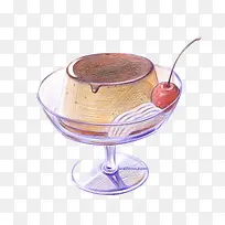 手绘蛋糕布丁-空若网 手绘蛋糕布丁-空若网