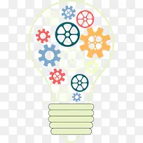 一个创意齿轮灯泡-空若网 一个创意齿轮灯泡-空若网