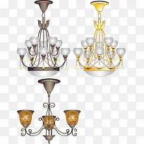 手绘豪华吊灯矢量图-空若网 手绘豪华吊灯矢量图-空若网
