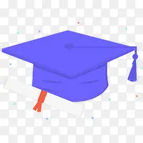 卡通手绘博士帽UI设计插画-空若网 卡通手绘博士帽UI设计插画-空若网